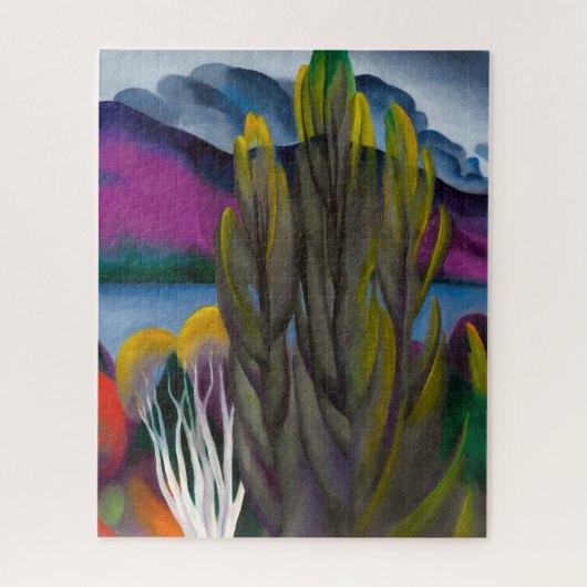 Puzzle Birch blanc du lac George | Georgia O'keeffe | (Vertical)