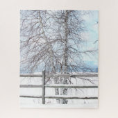 Puzzle Birch Tree Winter (Vertical)