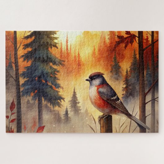 Puzzle Bird in Autumn (Horizontal)