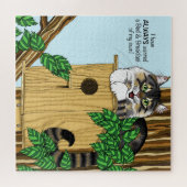 Puzzle Birdhouse Bed Breakfast Chat (Horizontal)
