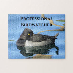 Puzzle Birdwatcher professionnel canard bleu eau sauvage