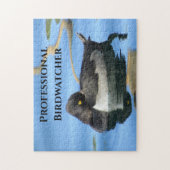 Puzzle Birdwatcher professionnel canard bleu eau sauvage  (Vertical)