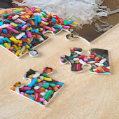 Puzzle Biscuits assortés dans une boîte (Côté)