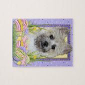 Puzzle Biscuits d'oeuf de pâques - cairn Terrier (Horizontal)