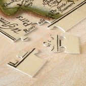 Puzzle Bishopprick du comté de Durham Angleterre Ancienne (Côté)