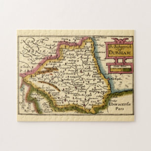 Puzzle Bishopprick du comté de Durham Angleterre Ancienne
