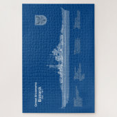 Puzzle Bismarck - Plan directeur du navire de bataille AB (Vertical)