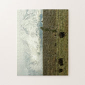 Puzzle Bison à Grand Teton National Park Photographie (Vertical)