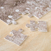 Puzzle Bison agressif et loup noir (Côté)