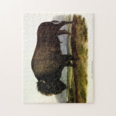 Puzzle Bison américain, ou bison (bison) - Audubon (Vertical)