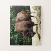 Puzzle Bison animal (Vertical)