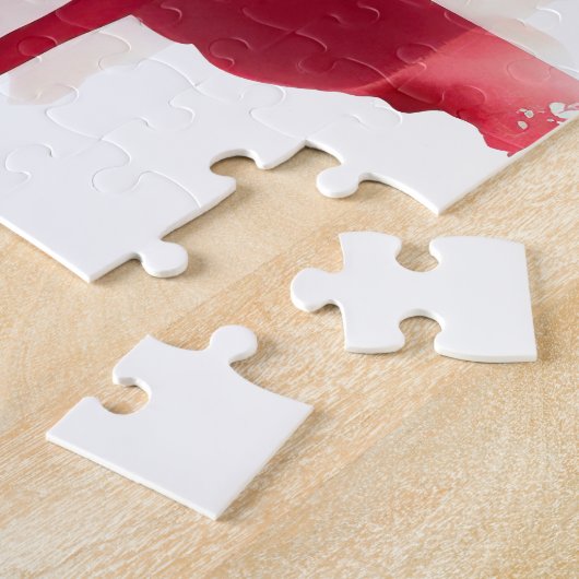 Puzzle Bison avec drapeau des États-Unis d'Amérique (Côté)