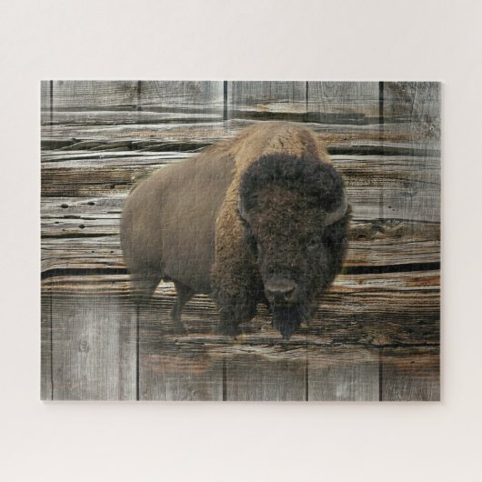 Puzzle Bison de bois (Horizontal)