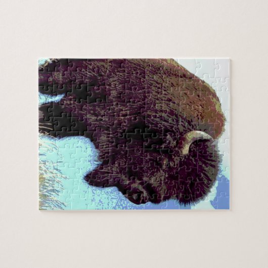 Puzzle Bison Pop Art (Horizontal)