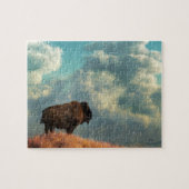 Puzzle Bison solitaire et orage (Horizontal)
