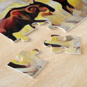 Puzzle Bisons Maison Sur La Partie De Gamme, Jigsaw Puzzl (Côté)