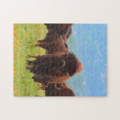 Puzzle Bisons sauvages Oklahoma. (Horizontal)