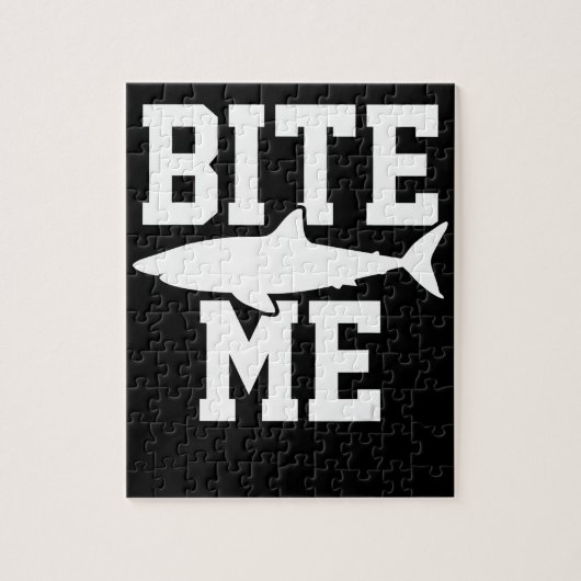 Puzzle Bite Me - Cadeau de biologie marine de requin - Oc (Vertical)