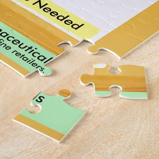 Puzzle Bizarre Obtenez Bien Bouteille D'Ordonnance (Côté)