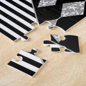 Puzzle Black and white, abstract, geometric, simple, scan (Côté)