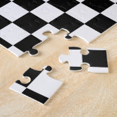 Puzzle Black and White Classic Checkerboard by STaylor (Côté)