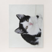 Puzzle Black and White Kitten (Vertical)