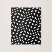 Puzzle Black And White Patterns Zig Zag Zebra Stripes (Vertical)