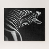Puzzle black and white zebra (Horizontal)
