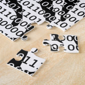 Puzzle Black and White Zebra Binary Code (Côté)