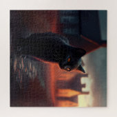 Puzzle Black Cat (Horizontal)