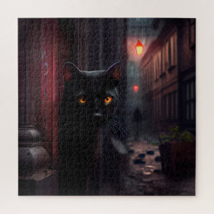 Puzzle Black Cat