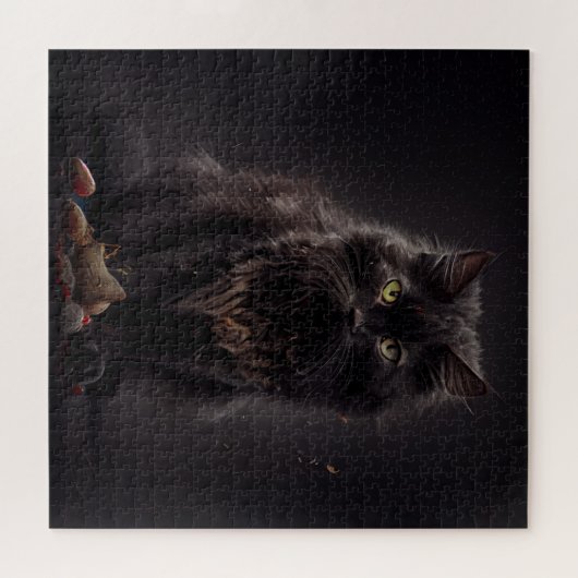 Puzzle Black Cat (Horizontal)