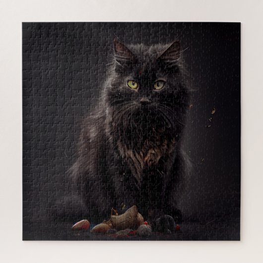 Puzzle Black Cat (Vertical)