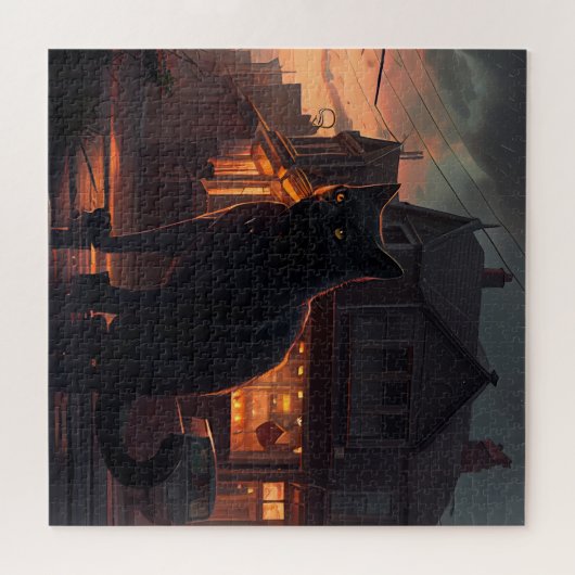 Puzzle Black Cat (Horizontal)
