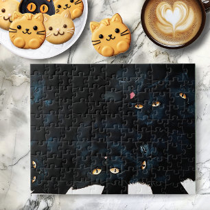 Puzzle Black Cat Cuddle
