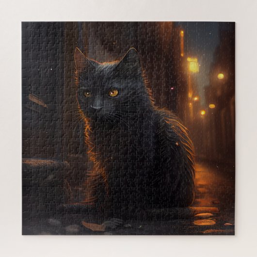 Puzzle Black Cat Legpuzzel (Verticaal)