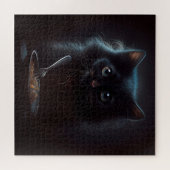 Puzzle Black Cat Legpuzzel (Horizontaal)