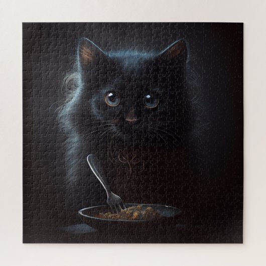Puzzle Black Cat Legpuzzel (Verticaal)