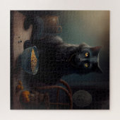 Puzzle Black Cat Legpuzzel (Horizontaal)