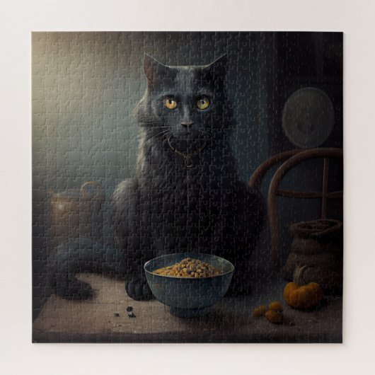 Puzzle Black Cat Legpuzzel (Verticaal)