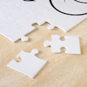 Puzzle Black Cat Surrounded by Whispering Notes of Music (Côté)