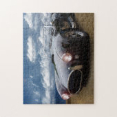Puzzle Black Cobra sur la plage, voiture classique (Vertical)