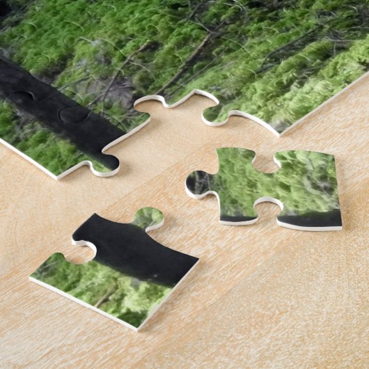 Puzzle Black Dog Lab Berger Forêt Bois Photo (Côté)