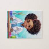 Puzzle Black Girl Scientist #1 (Horizontal)