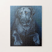 Puzzle Black Lab Personnalisé Dog Art Puzzles (Vertical)