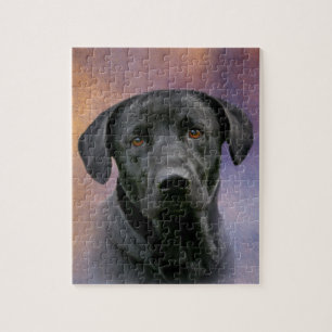 Puzzle Black Labrador Retriever