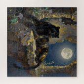 Puzzle Black Panther under the Full Moon  (Horizontal)