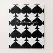 Puzzle Black Queen of Spades (Vertical)