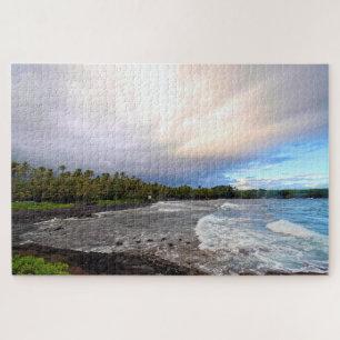 Puzzle Black Sand Beach - Big Island Hawaii - 20x30 pouce