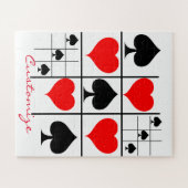 Puzzle Black Spades Tic Tac Toe Thunder_Cove (Horizontal)